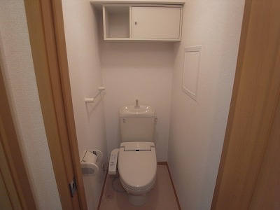 Toilet. With Washlet. There shelf.