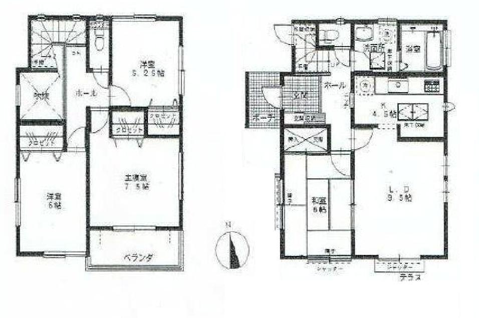 Floor plan. 21,800,000 yen, 4LDK, Land area 137.07 sq m , Building area 96.05 sq m