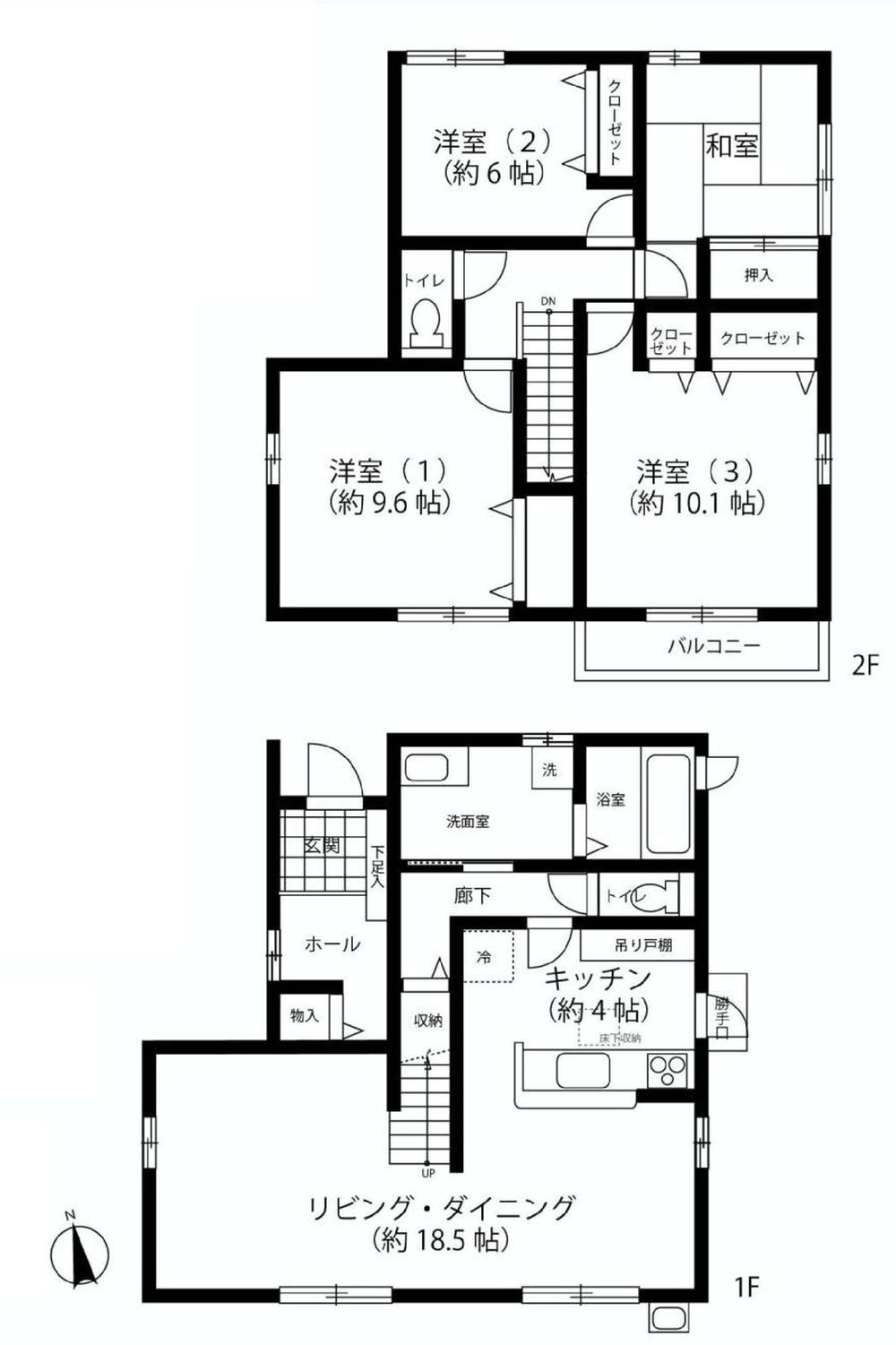 Floor plan. 37,800,000 yen, 4LDK, Land area 139.96 sq m , Building area 117.9 sq m