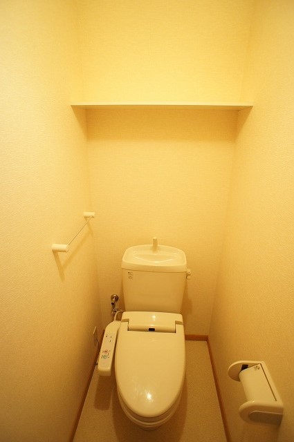 Toilet. With Washlet. There shelf.