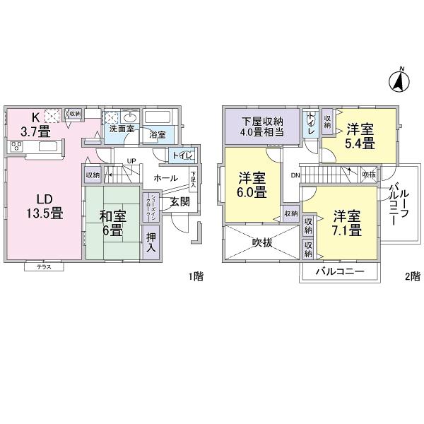 Floor plan. York Mart until Edogawadai shop 307m