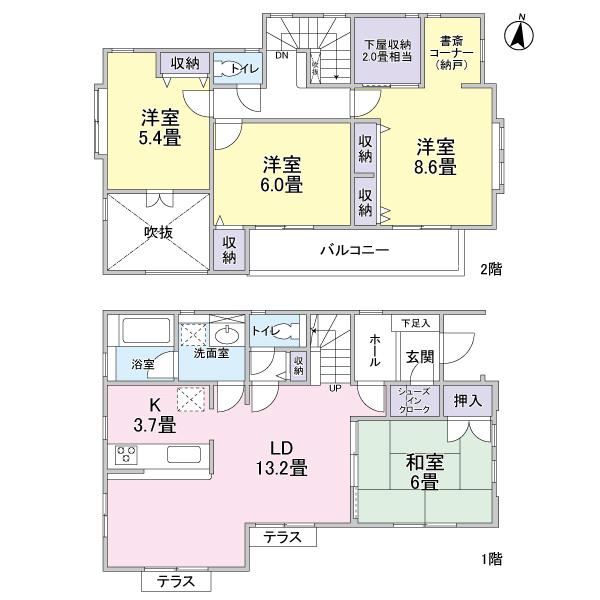 Floor plan. York Mart until Edogawadai shop 307m
