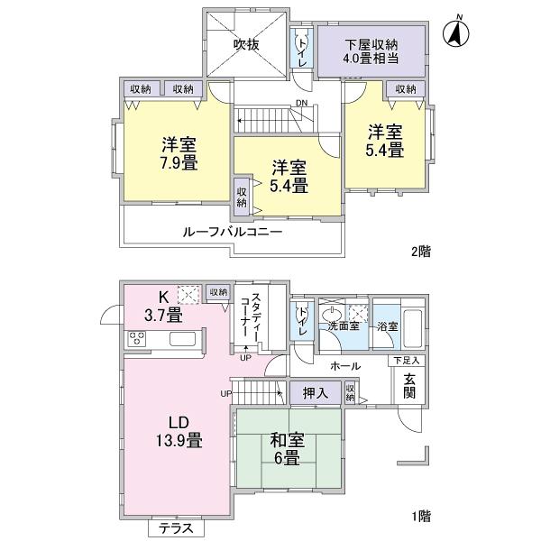 Floor plan. York Mart until Edogawadai shop 307m