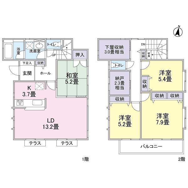 Floor plan. York Mart until Edogawadai shop 307m