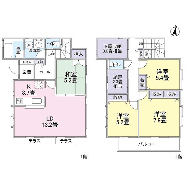 Floor plan. York Mart until Edogawadai shop 307m