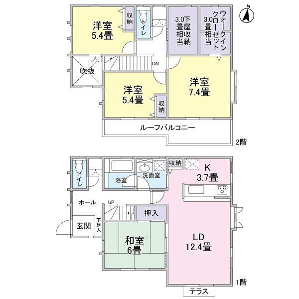 Floor plan. York Mart until Edogawadai shop 307m