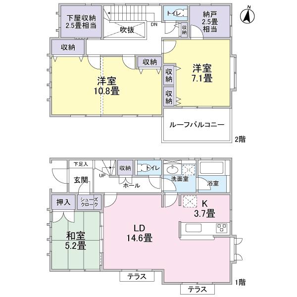 Floor plan. York Mart until Edogawadai shop 307m