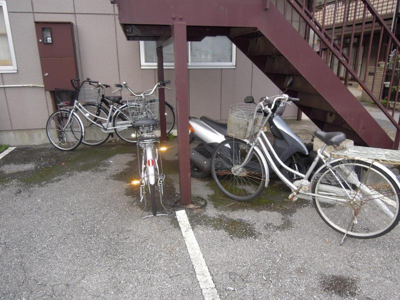 Other common areas. There is also a bicycle parking
