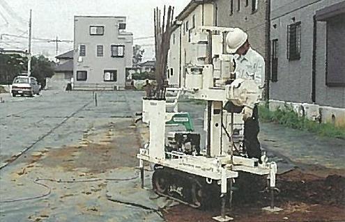 Construction ・ Construction method ・ specification. Ground survey of Porras is not limited to the general strength investigation, Look up the soil and underground water level.