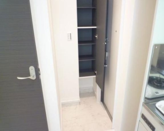 Entrance. Shoe box