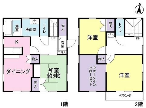 Floor plan. 25,500,000 yen, 3DK+S, Land area 144.42 sq m , Building area 99 sq m and spacious walk-in closet!