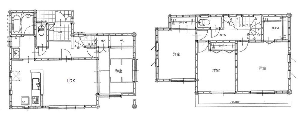 Floor plan. 25,800,000 yen, 4LDK, Land area 154.12 sq m , Building area 99.36 sq m