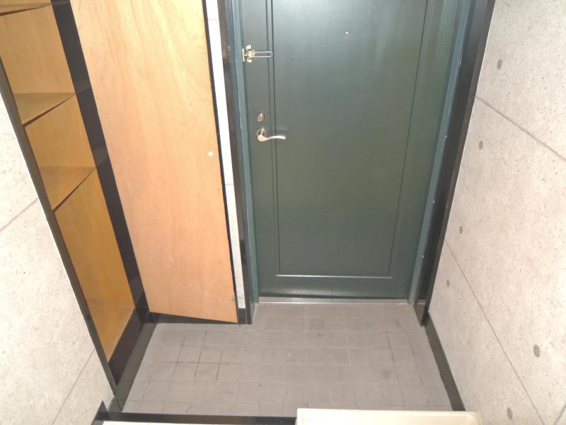 Entrance. There shoebox in the entrance of the room