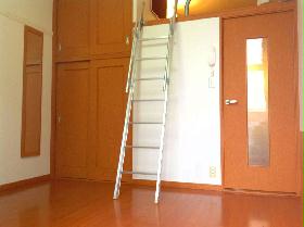 Living and room. Lot storage loft type