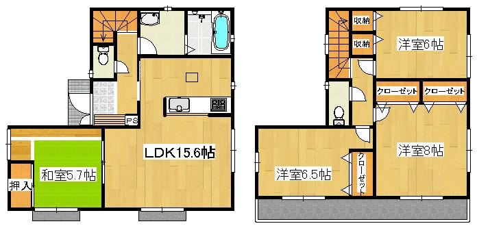 Floor plan. Every Saturday and Sunday ・ Public holidays will be held an open house at the local. Check on the map, Please come directly to the local.