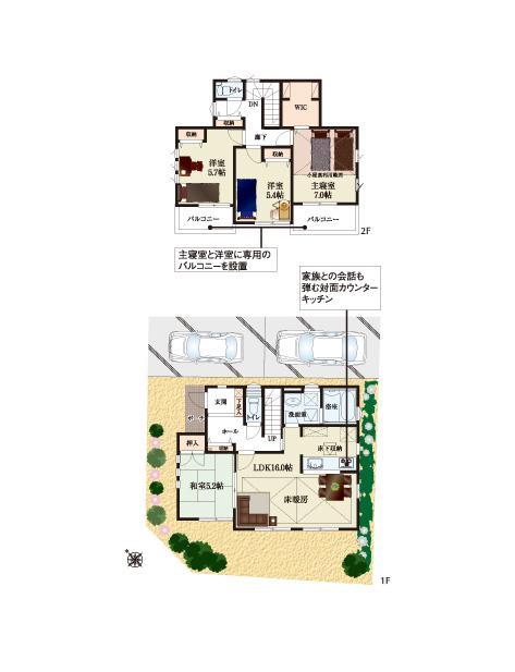Floor plan. (10 Building), Price 42,800,000 yen, 4LDK, Land area 120 sq m , Building area 102.88 sq m