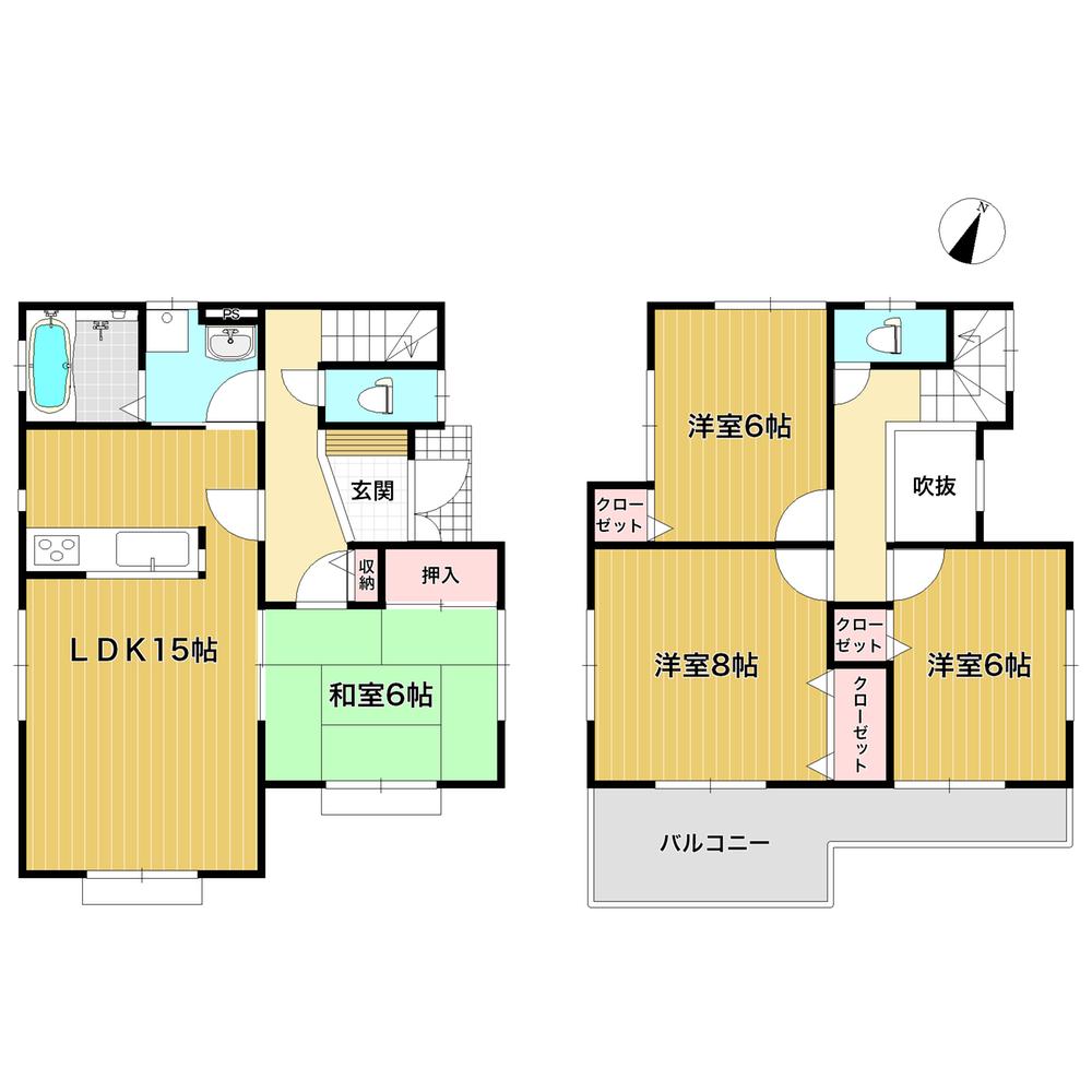 Floor plan. 700m to Kashiwa fourth elementary school