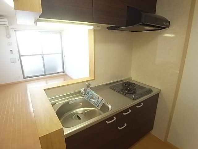 Kitchen. System kitchen gas 2-neck ・ Counter Kitchen.