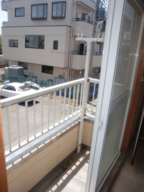 Balcony. Since the balcony is wide, Your laundry is also airing the orientation of the