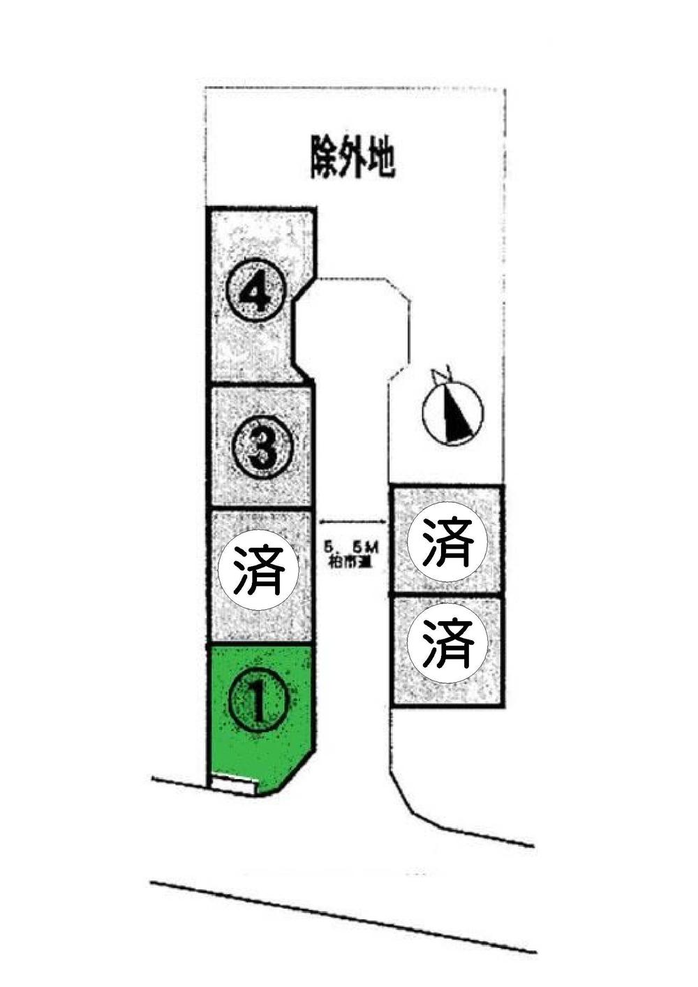 Compartment figure. Land price 12 million yen, Land area 147.18 sq m