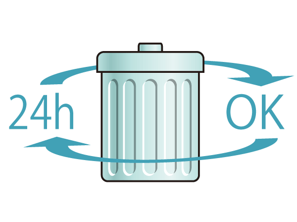 Other. 24-hour garbage can out