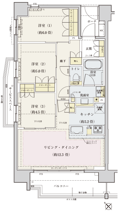 Floor: 3LDK, occupied area: 70.06 sq m, Price: 37,900,000 yen ・ 42,900,000 yen, now on sale