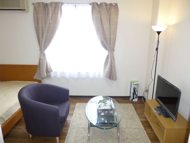 Living and room. Room (with furniture consumer electronics)