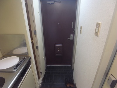 Entrance. Shoe box, There glove compartment.