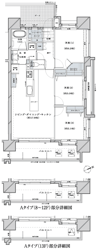 Floor: 3LDK + WIC + SIC, the occupied area: 74.55 sq m, Price: 36,700,000 yen, now on sale