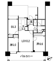 Floor: 2LDK + S / 3LDK, occupied area: 64.82 sq m, Price: 35,700,000 yen, now on sale