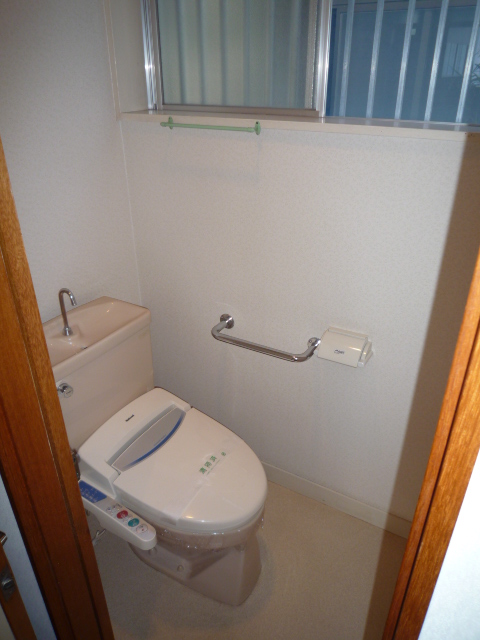 Toilet. With warm water washing toilet seat