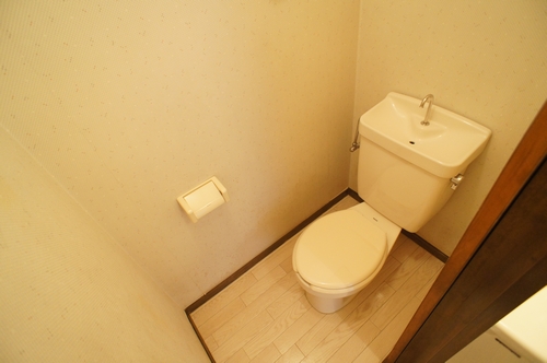 Toilet. It is a photograph of the other room!