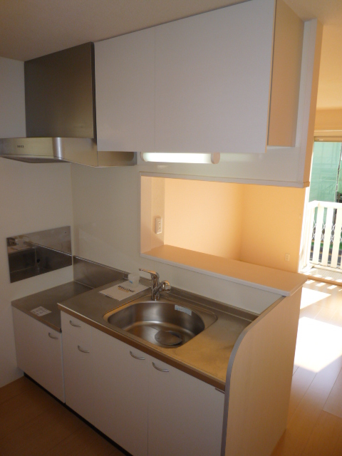 Kitchen.  ☆ Gas stove is installed can be face-to-face kitchen ☆ 