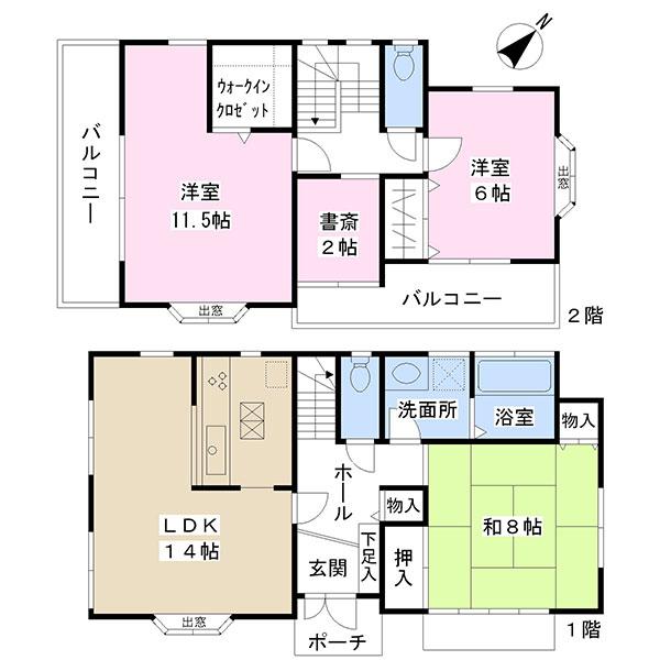 Floor plan. 19,800,000 yen, 3LDK, Land area 123.62 sq m , Building area 101.02 sq m