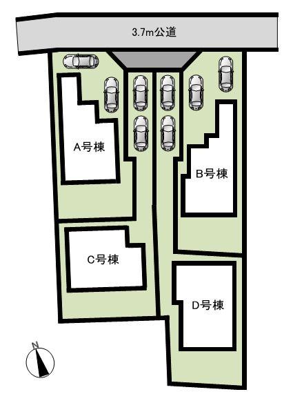 The entire compartment Figure.  ◆ There are two cars car space.