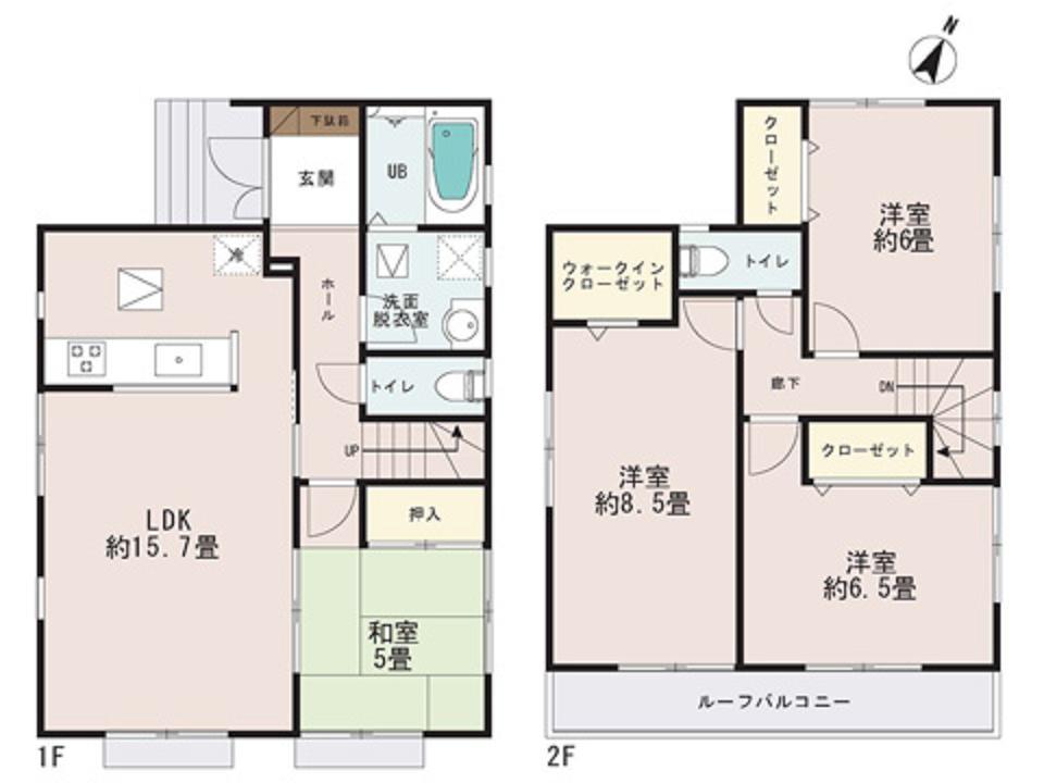 Floor plan. 22,800,000 yen, 4LDK, Land area 120.46 sq m , Building area 99.37 sq m