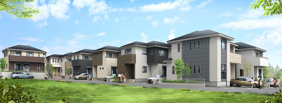 Cityscape Rendering. Streets feel comfort of sunshine blessed with kindness and warmth. (Cityscape Rendering)