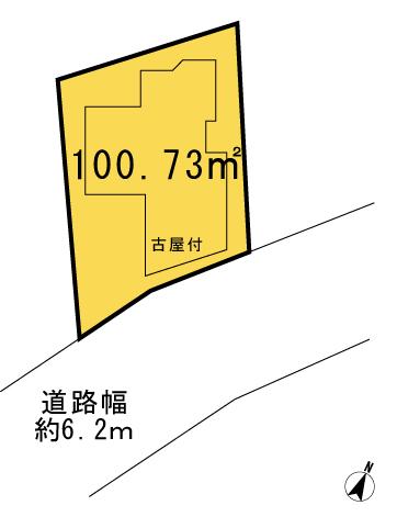 Compartment figure. Land price 11.8 million yen, Land area 100.73 sq m