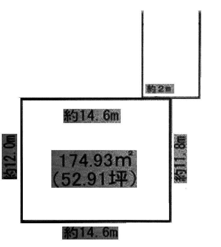 Compartment figure. Land price 13.5 million yen, Land area 174.93 sq m