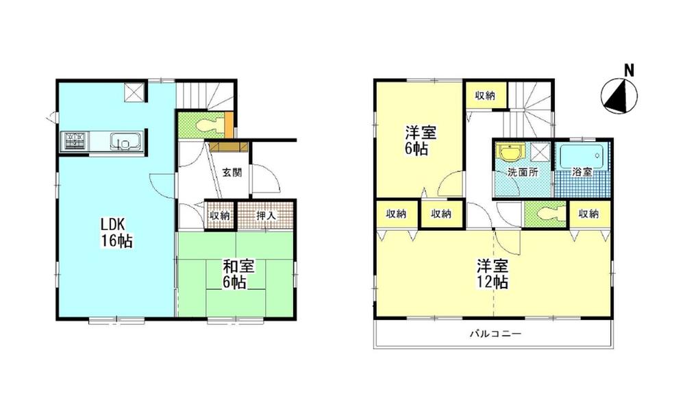 Floor plan. 21,400,000 yen, 3LDK, Land area 113.46 sq m , Building area 96.88 sq m