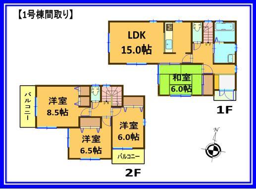 Floor plan. 22,800,000 yen, 4LDK, Land area 99.18 sq m , Building area 98.82 sq m floor plan