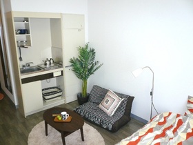 Living and room. The photograph is a model room of the room.