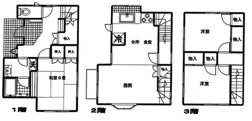 Floor plan. 16.8 million yen, 3LDK, Land area 90.45 sq m , Building area 84.86 sq m