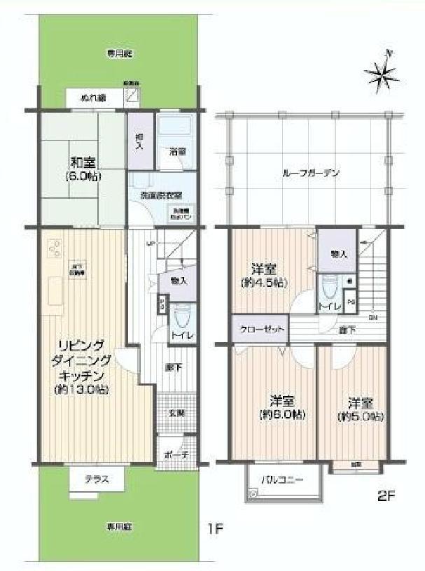 Floor plan. 4LDK, Price 15.8 million yen, Footprint 93 sq m , Balcony area 3.15 sq m