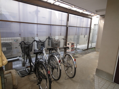Other common areas. On-site bicycle parking lot