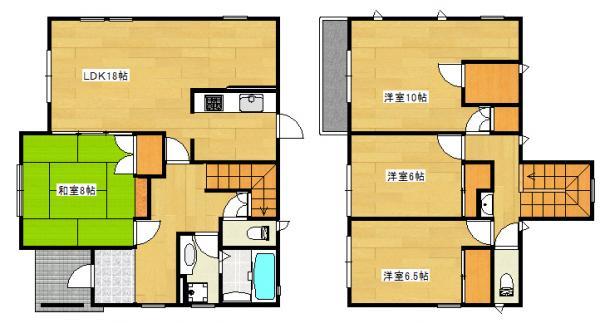 Floor plan. 24.5 million yen, 4LDK, Land area 165.51 sq m , Building area 120.06 sq m