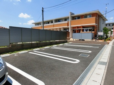 Parking lot. On-site parking
