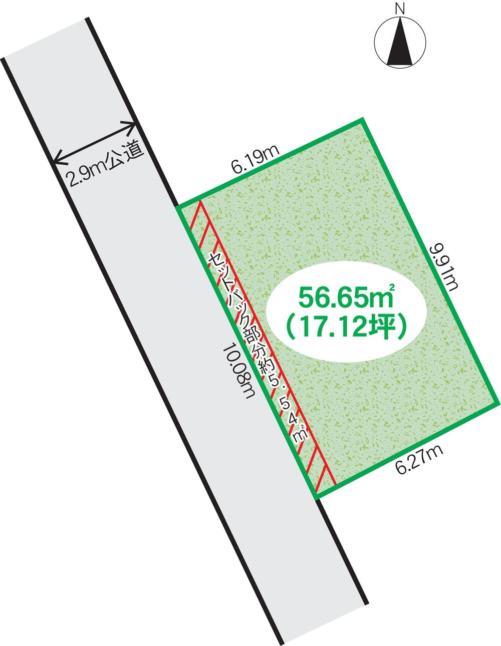 Compartment figure. Land price 7.9 million yen, Land area 62.19 sq m