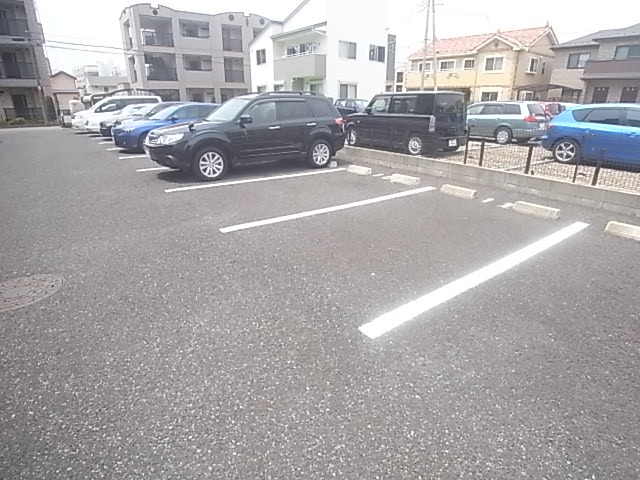 Parking lot. Available parking site.