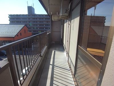 Balcony. Sunny.